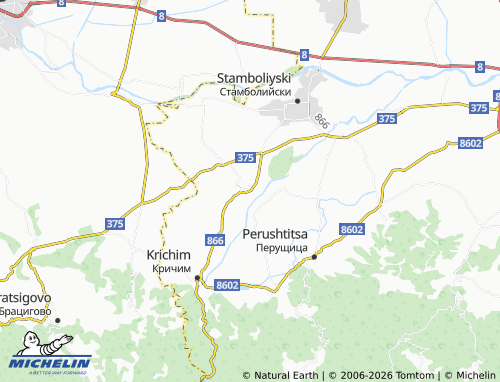 Mappa MICHELIN Kurtovo Konare - ViaMichelin