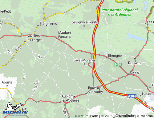 Mapa MICHELIN Chilly - ViaMichelin