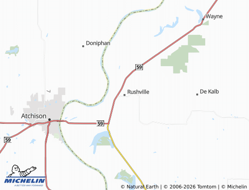 Mapa MICHELIN Rushville - ViaMichelin