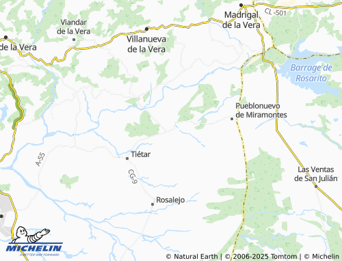 MICHELIN Barquilla de Pinares map - ViaMichelin