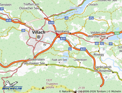 Mapa MICHELIN Kratschach - ViaMichelin