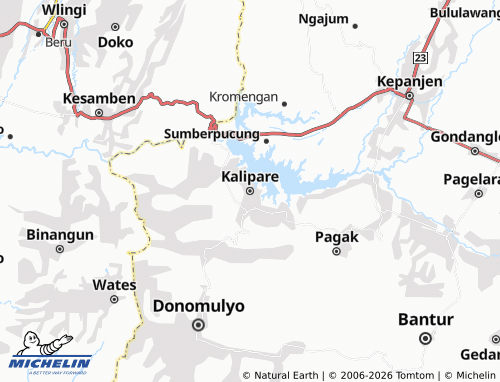 MICHELIN Kalipare map - ViaMichelin