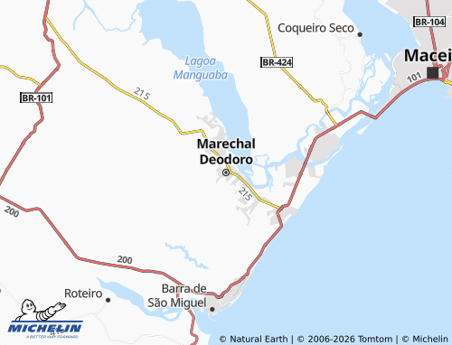Carte MICHELIN Marechal Deodoro - ViaMichelin