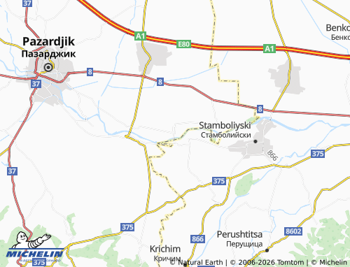 Mapa MICHELIN Hadzhievo - ViaMichelin