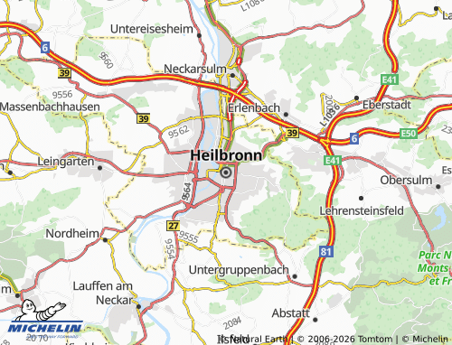 Mapa MICHELIN Heilbronn - ViaMichelin