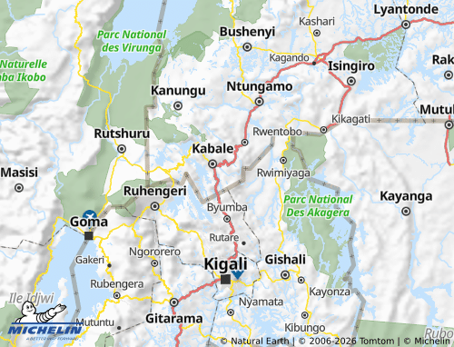 Mappa MICHELIN Ndorwa - ViaMichelin