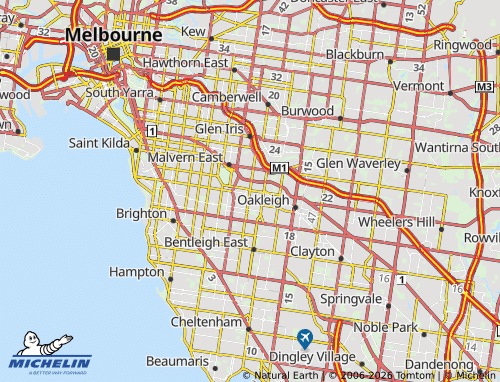 Mapa MICHELIN Carnegie - ViaMichelin