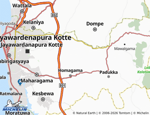 MICHELIN-Landkarte Mullegama North - ViaMichelin