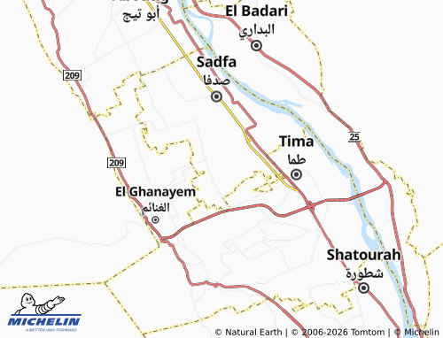 Mappa MICHELIN al-Shanayinah - ViaMichelin