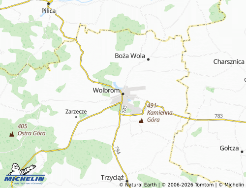 Carte MICHELIN Wolbrom - ViaMichelin