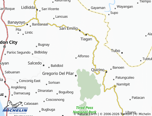 MICHELIN Alfonso map - ViaMichelin