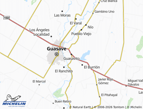 Mappa MICHELIN Guasavito - ViaMichelin