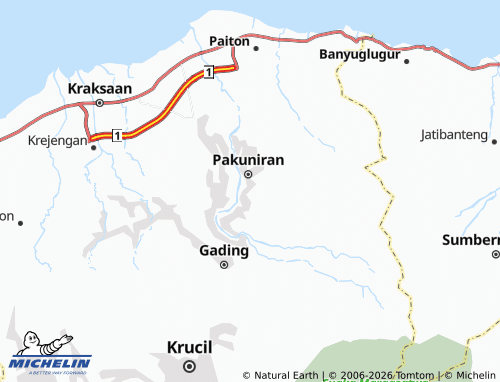 MICHELIN-Landkarte Patemon Kulon - ViaMichelin