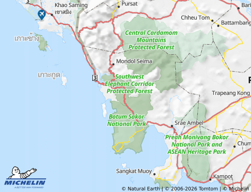 MICHELIN Kaoh Kong map - ViaMichelin