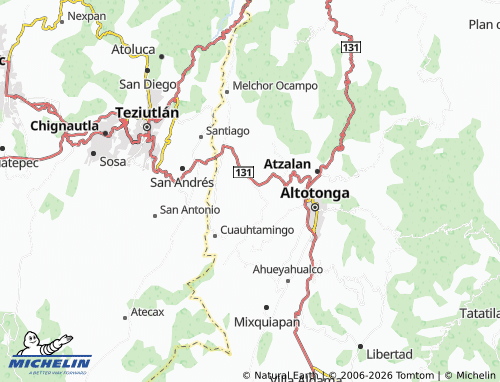 Mapa MICHELIN Ahuacatán - ViaMichelin