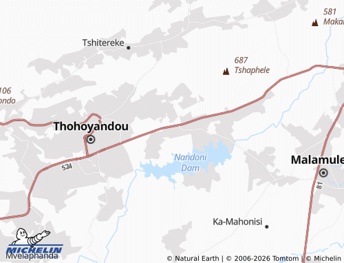 MICHELIN-Landkarte Tshikhudini - ViaMichelin