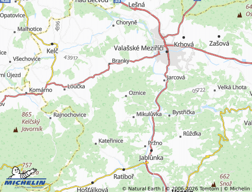 MICHELIN Oznice map - ViaMichelin