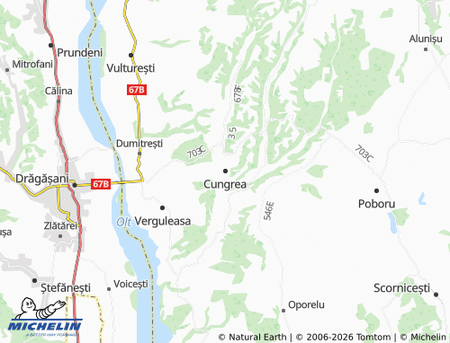MICHELIN Cungrea map - ViaMichelin