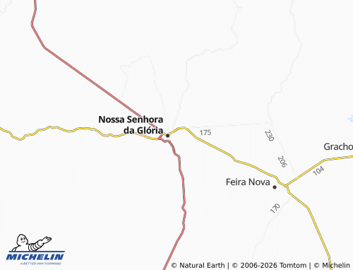 MICHELIN Nova Brasília map - ViaMichelin