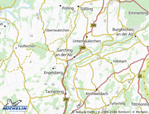 Mapa MICHELIN Garching an der Alz - ViaMichelin