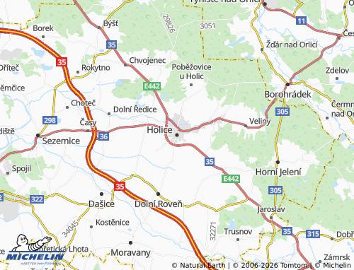 Mappa MICHELIN Holice - ViaMichelin