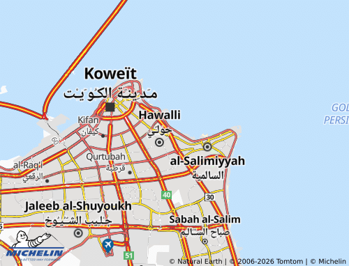 Mapa MICHELIN al-Sha'b 1 9 - ViaMichelin