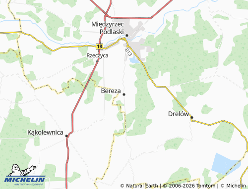 MICHELIN Bereza map - ViaMichelin