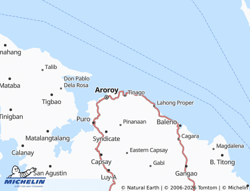 MICHELIN Tinago map - ViaMichelin