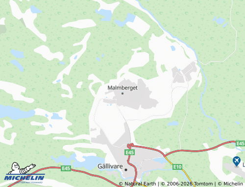 MICHELIN Malmberget map - ViaMichelin