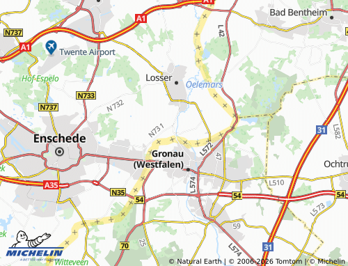 Mapa MICHELIN Glane - ViaMichelin