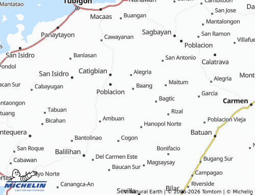 MICHELIN Bongbong map - ViaMichelin