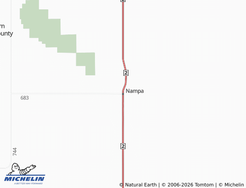 Mapa MICHELIN Nampa - ViaMichelin