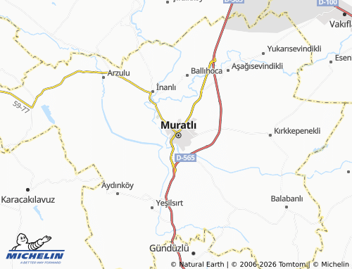 MICHELIN Muradiye map - ViaMichelin