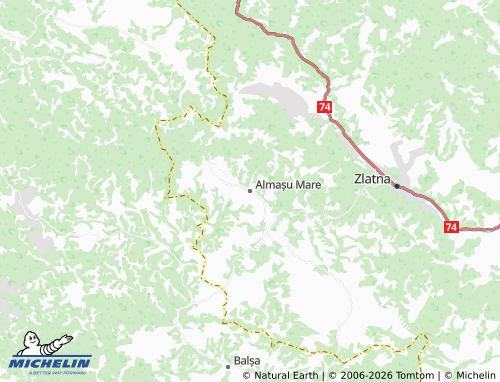 Carte MICHELIN Almașu Mare - ViaMichelin