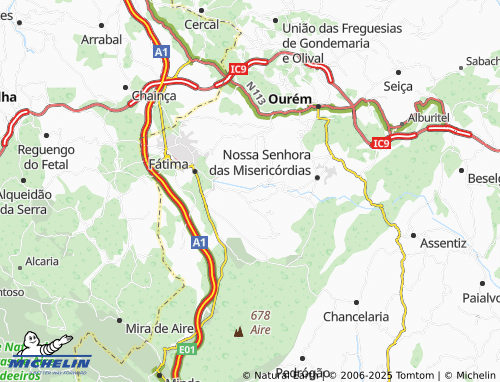 Kaart MICHELIN Casal de Santa Maria - ViaMichelin