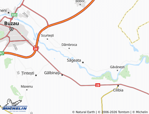 Mappa MICHELIN Bordușani - ViaMichelin