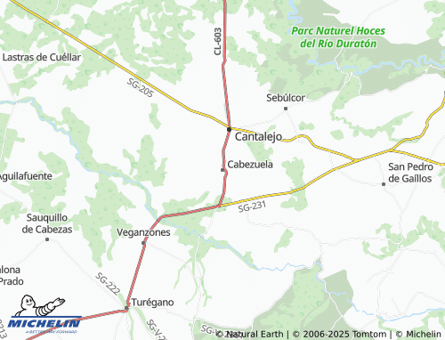 MICHELIN Cabezuela map - ViaMichelin
