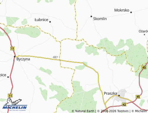 MICHELIN Uszyce map - ViaMichelin