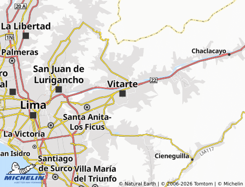 Mapa MICHELIN Vitarte - ViaMichelin