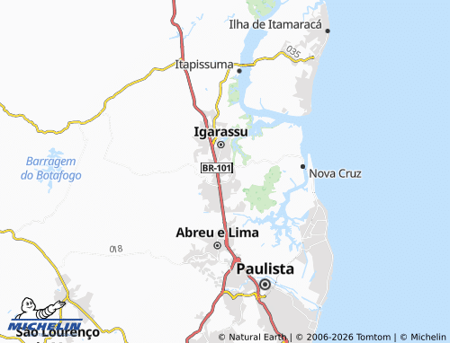 MICHELIN Encanto Igarassu map - ViaMichelin
