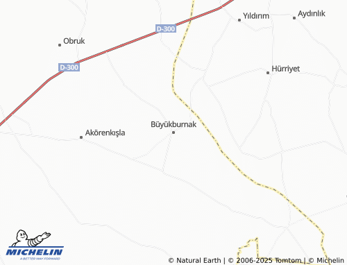 MICHELIN-Landkarte Büyükburnak - ViaMichelin