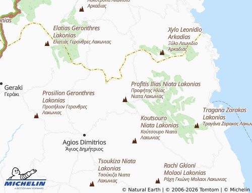 MICHELIN Kremasti map - ViaMichelin