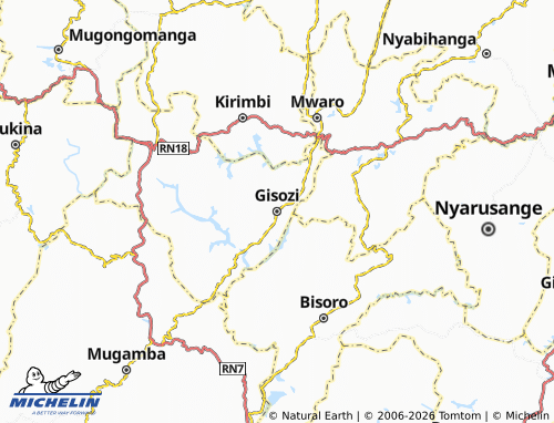 Mappa MICHELIN Gisozi - ViaMichelin
