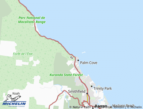 MICHELIN Ellis Beach map - ViaMichelin