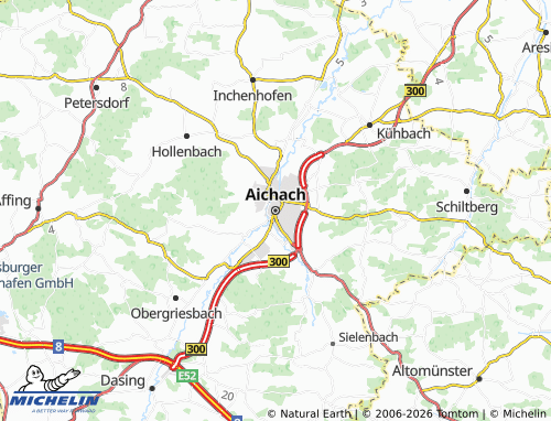 MICHELIN Aichach map - ViaMichelin