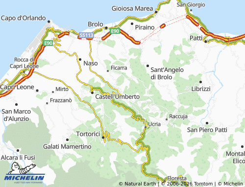 MICHELIN Sinagra map - ViaMichelin