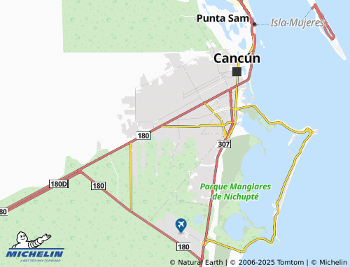 MICHELIN Vista Hermosa, Super Manzana 518 map - ViaMichelin