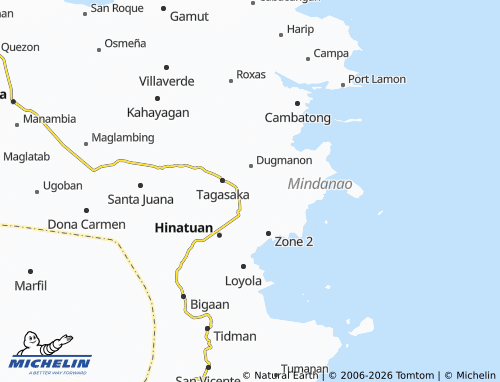 MICHELIN Bitoon map - ViaMichelin
