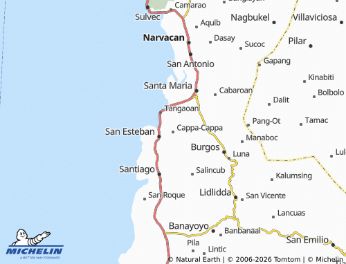 MICHELIN Cappa-Cappa map - ViaMichelin