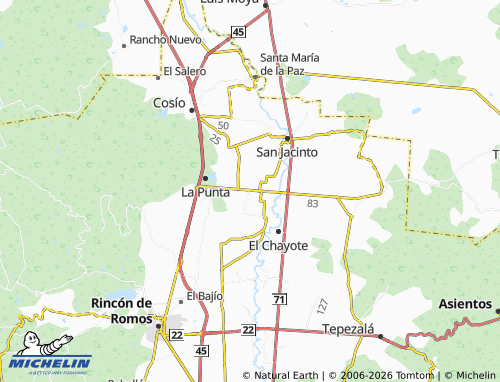 Mapa MICHELIN El Durazno - ViaMichelin